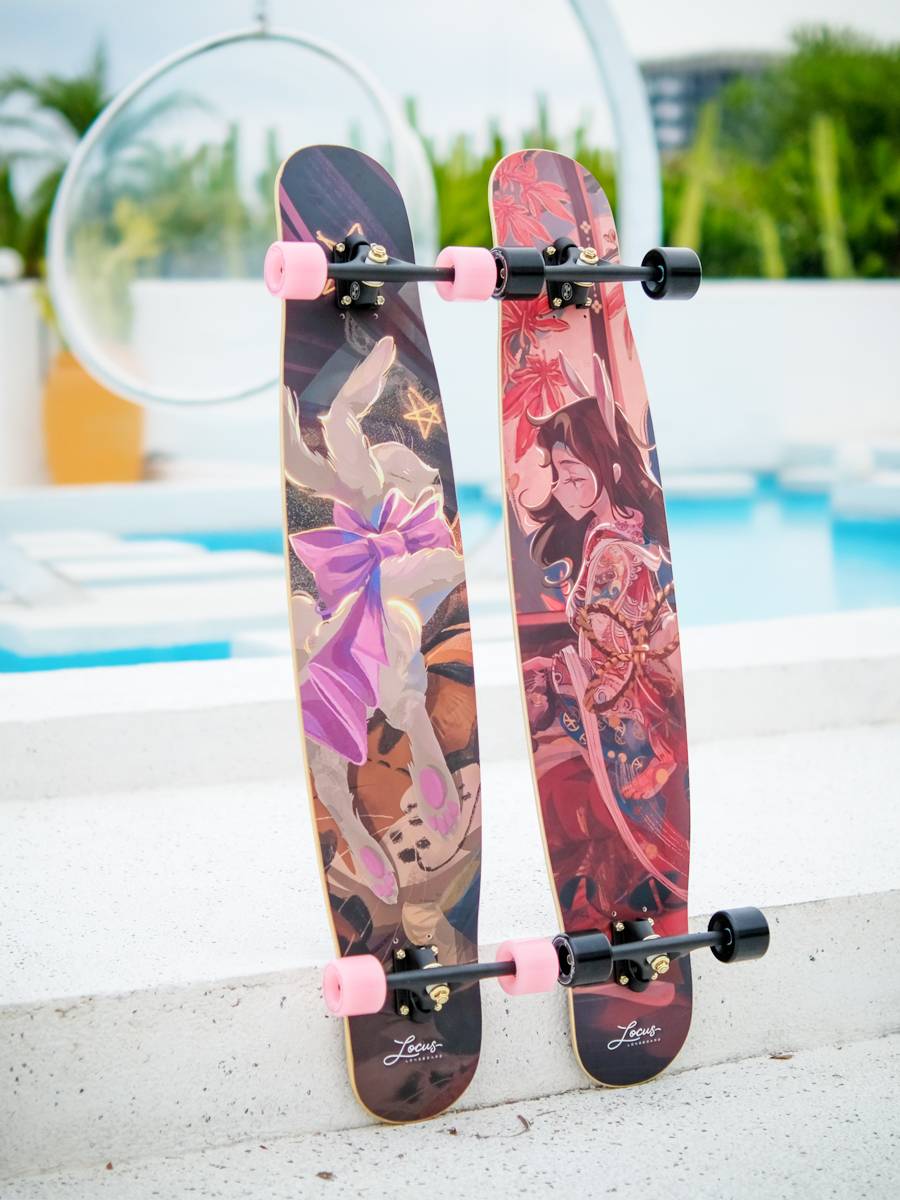 LOCUS Long Board Dream Moon series professional skateboard all -around dance board Pinghua girl beginner adult professional board