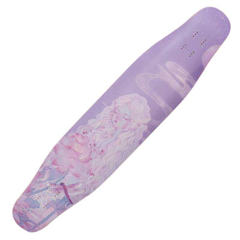 Locus shallow autumn long board skateboarding female boys professional beginner all -round dance board meow flowers surrounding adult boards
