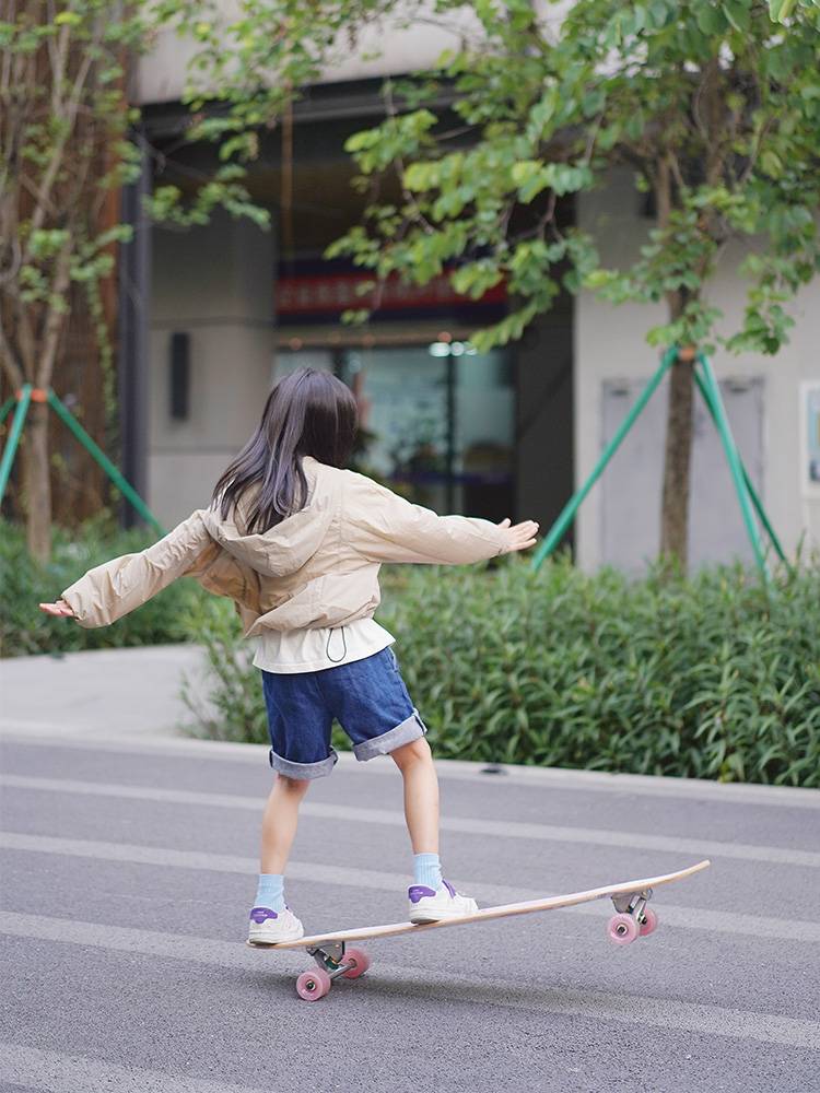 Battle Wing long board Children's professional board all -round board kit junior scholar skateboard meow boys and girls Pinghua walking dance board