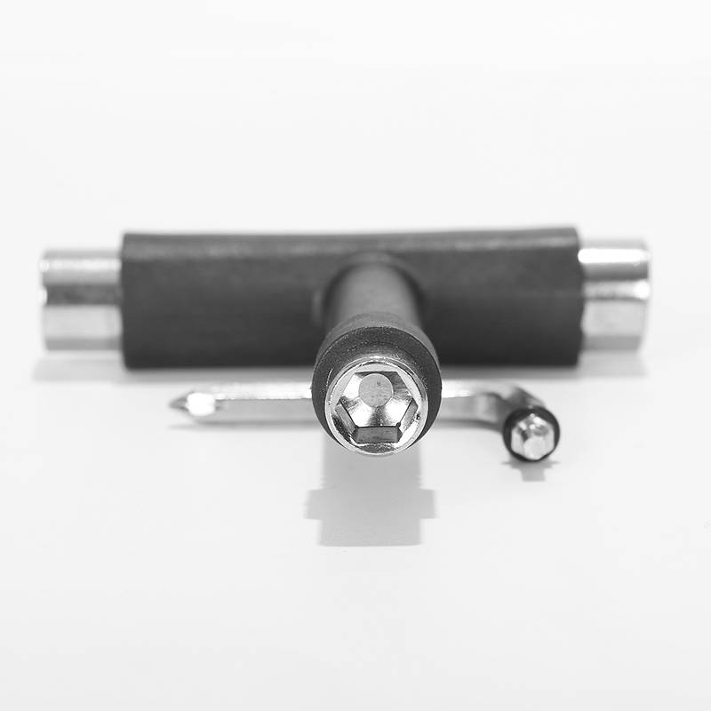 Skateboard wrench T -shaped multi -functional long board debugging tools Small fish plate accessories double -handle sleeve disassembly