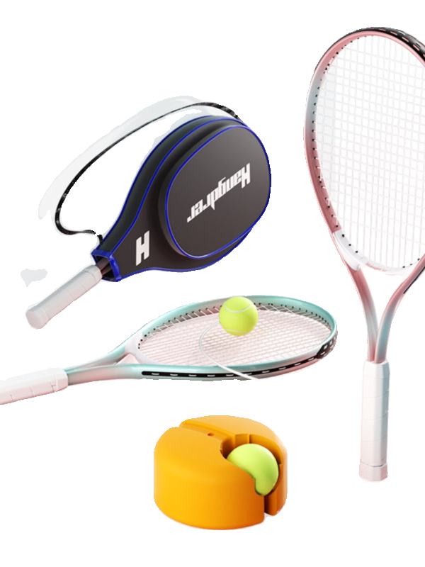 Hanluo tennis training device beginner tennis training device set free injection water base parent -child interactive automatic rebound