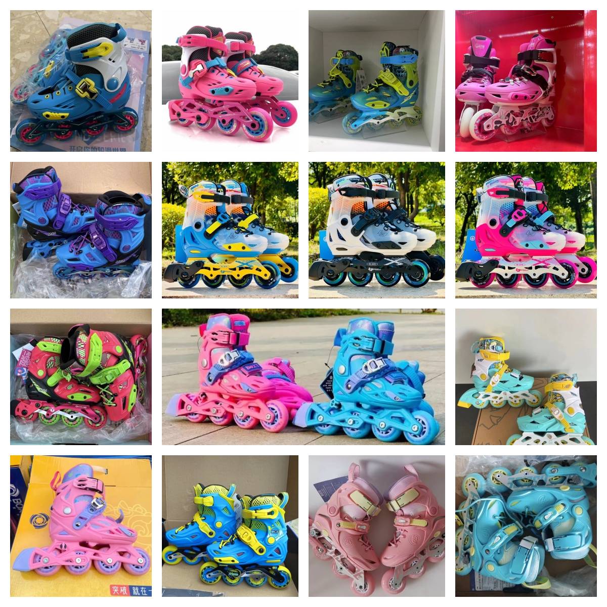Broken code processing of various brands of children's wheel skate shoe lock skates school junior lewd shoes professional fancy shoes