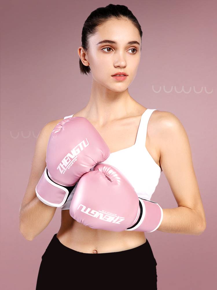 Professional women's boxing glove men's and women's adult Sanda training Muay Thai boxing free fighting competition playing sandbag training