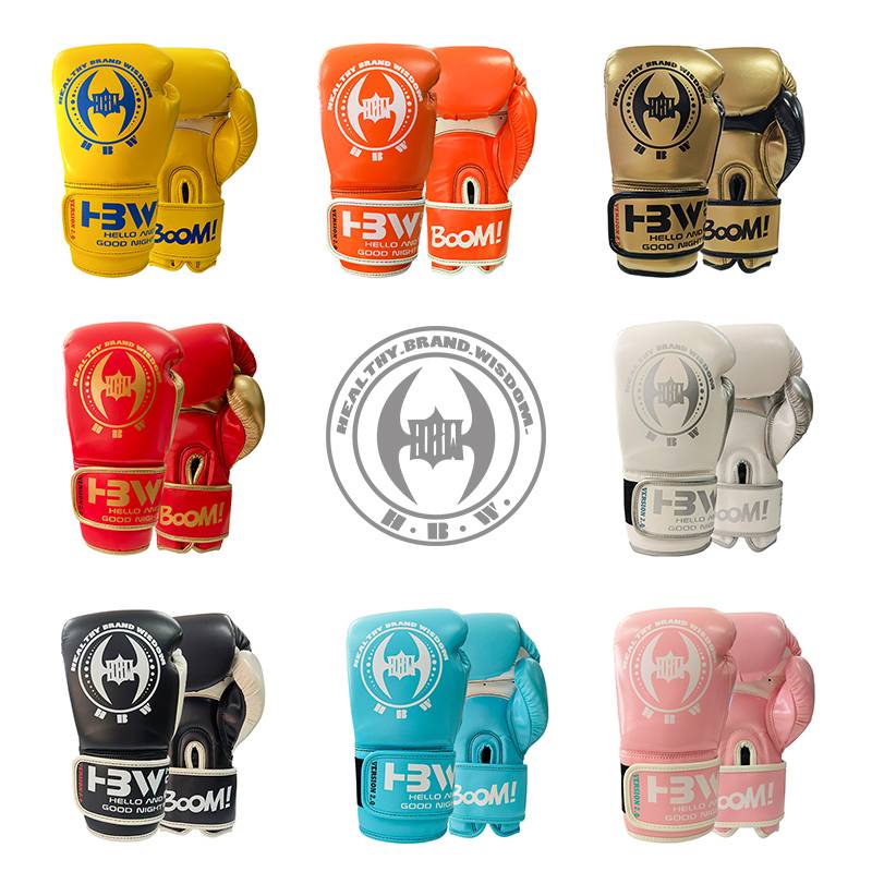 Hbw glove gloves Muay Thai Sanda fist professional fighting sand bag gloves actual men's and female gloves classic