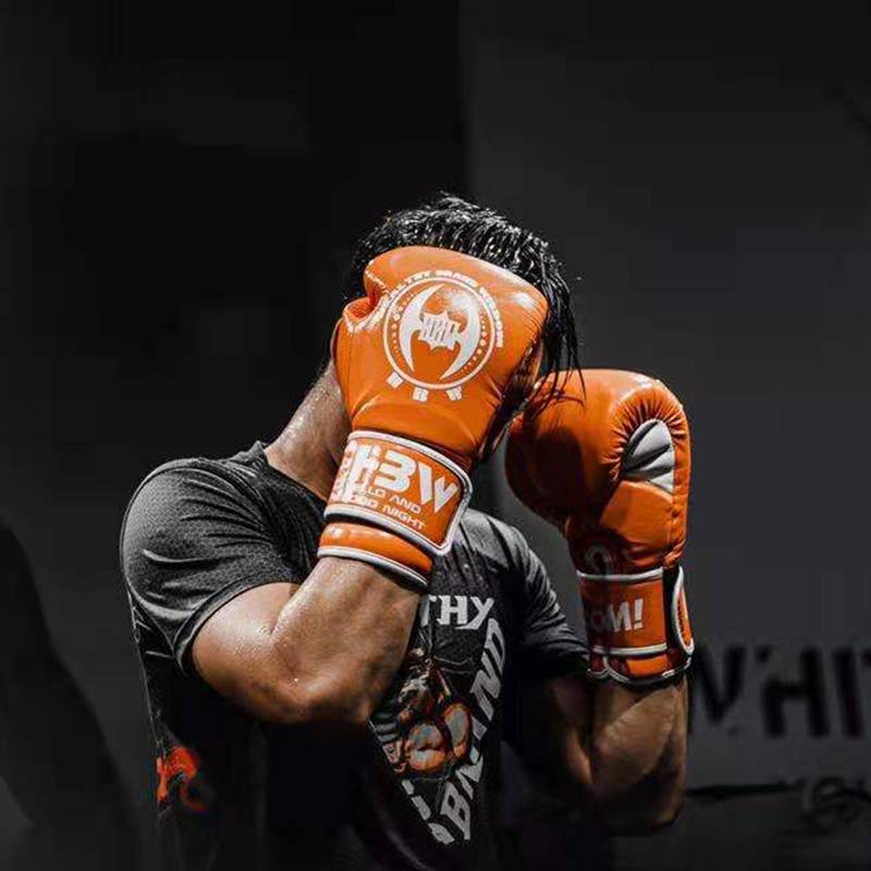 Hbw glove gloves Muay Thai Sanda fist professional fighting sand bag gloves actual men's and female gloves classic