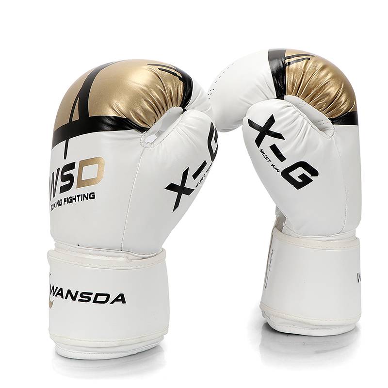 Men and women adult children scattered boxing gloves, sandbags, gloves, juvenile training Muay Thai professional fighting combat