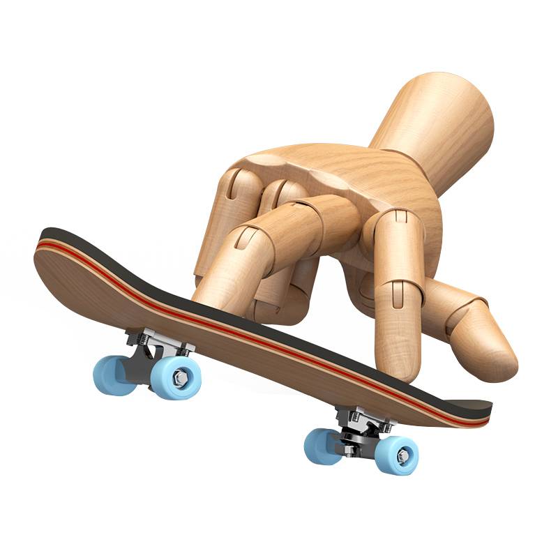 Professional maple finger skateboard bearing wheel boy mini fingertips double yarn children's creative toy gift customization