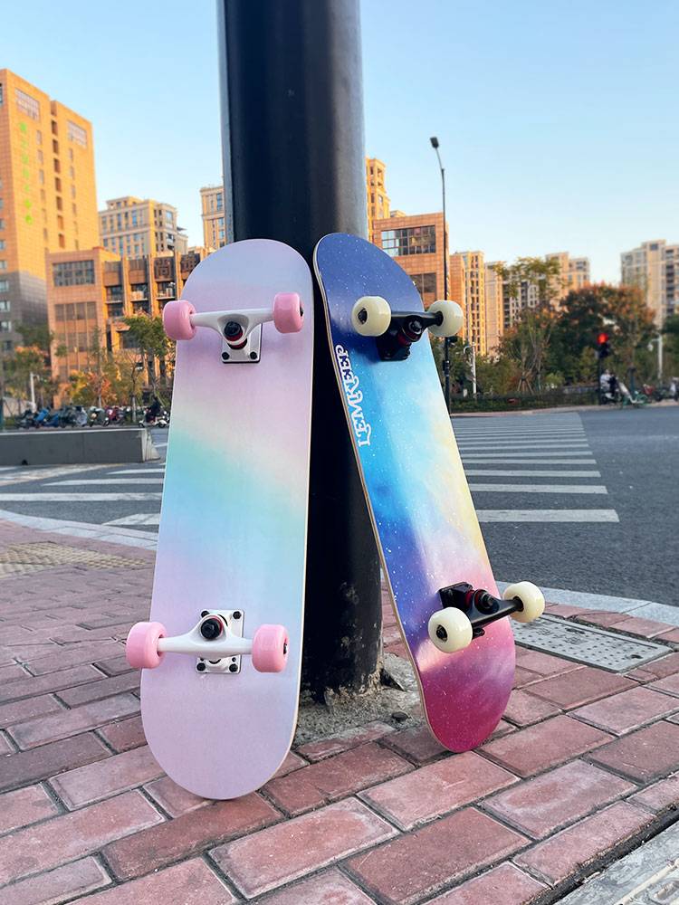 Rosen Cartoon Skateris Force Children Boys and Girls' Professional Edition Double Turpons 3-6-12 years old four-wheel scooter