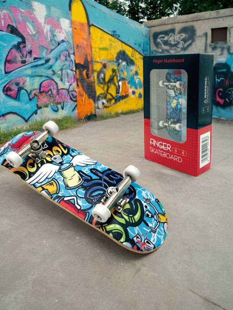 ALF professional Maple finger skateboard bearing wheel mini -fingertips double yarn children's creative toy gift customization