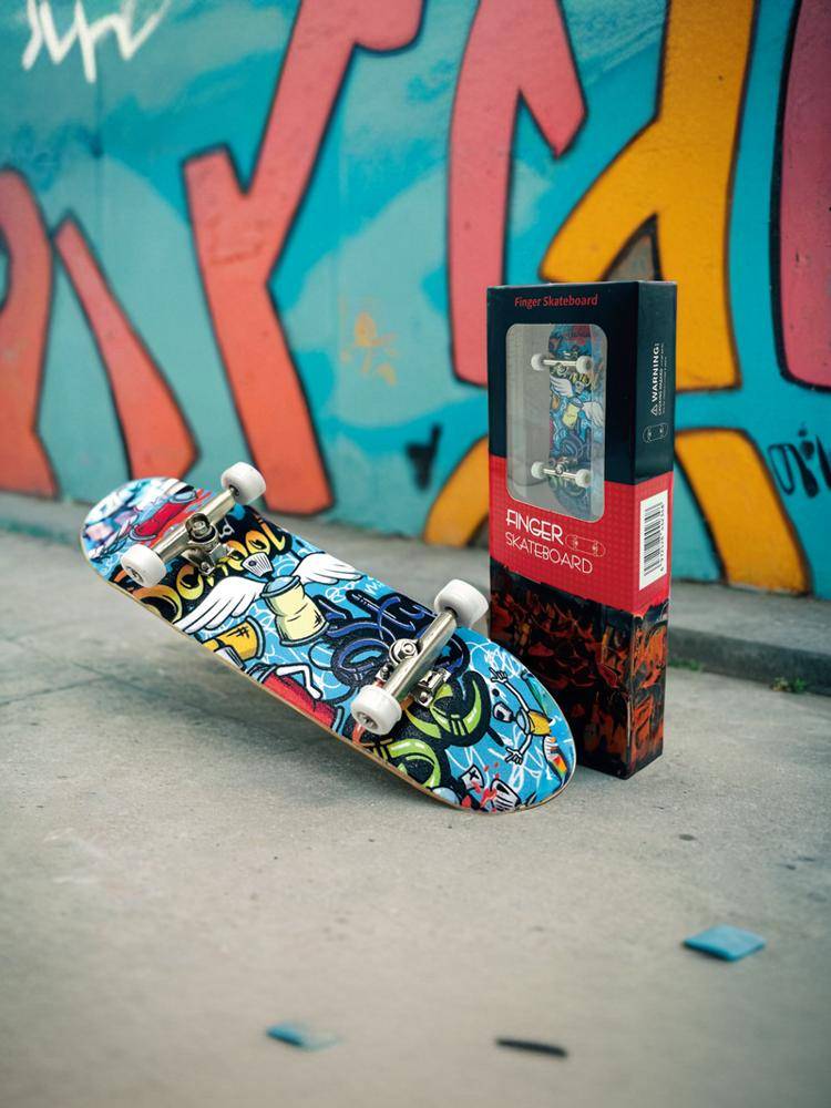 ALF professional Maple finger skateboard bearing wheel mini -fingertips double yarn children's creative toy gift customization