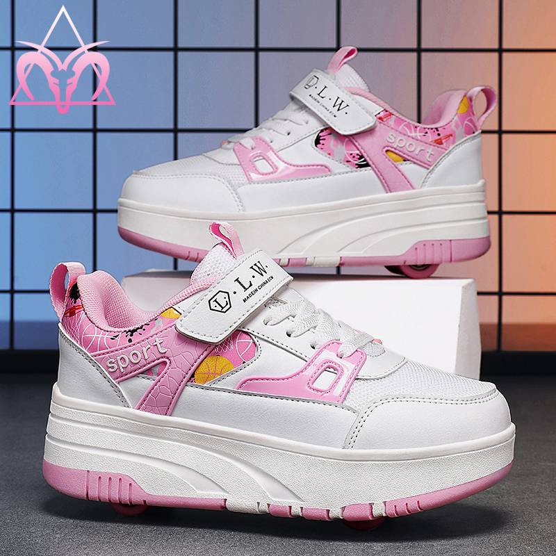 Rubbing shoes girl invisible four -wheeled disassembly children's wheel shoes boys student skate belts shoes shoes