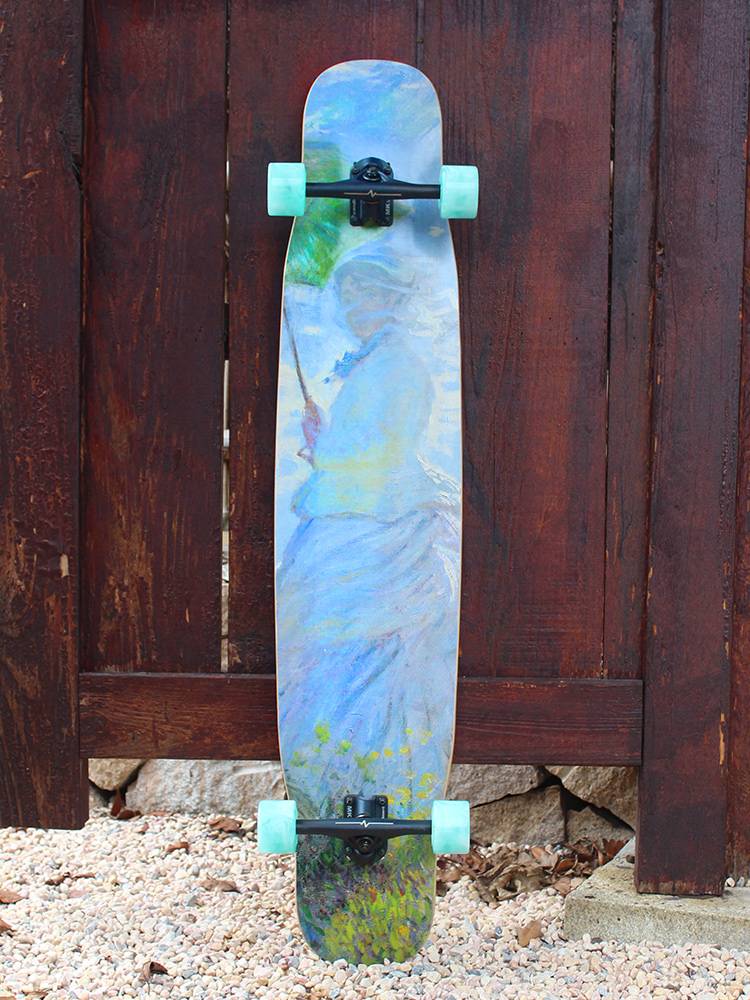 MK long board professional board skateboard beginner male and female girls and girls dance board flat flowers flash wheel children adult brush street mobility board