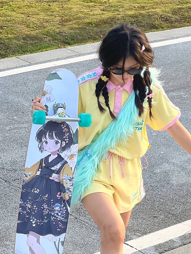 Battle Wing EVO EVO Saint Rabbit Yanyu Dance Board Female Skateboard Killer Primary School Advanced Little chestnut kit professional board