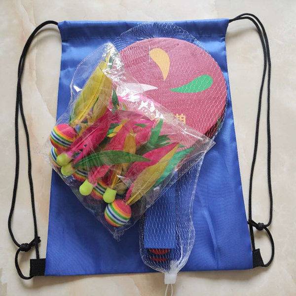 Thick board badminton racket board badminton set three -haired ball belt shot puppet ball adult children's indoor tablet table table tennis badminton