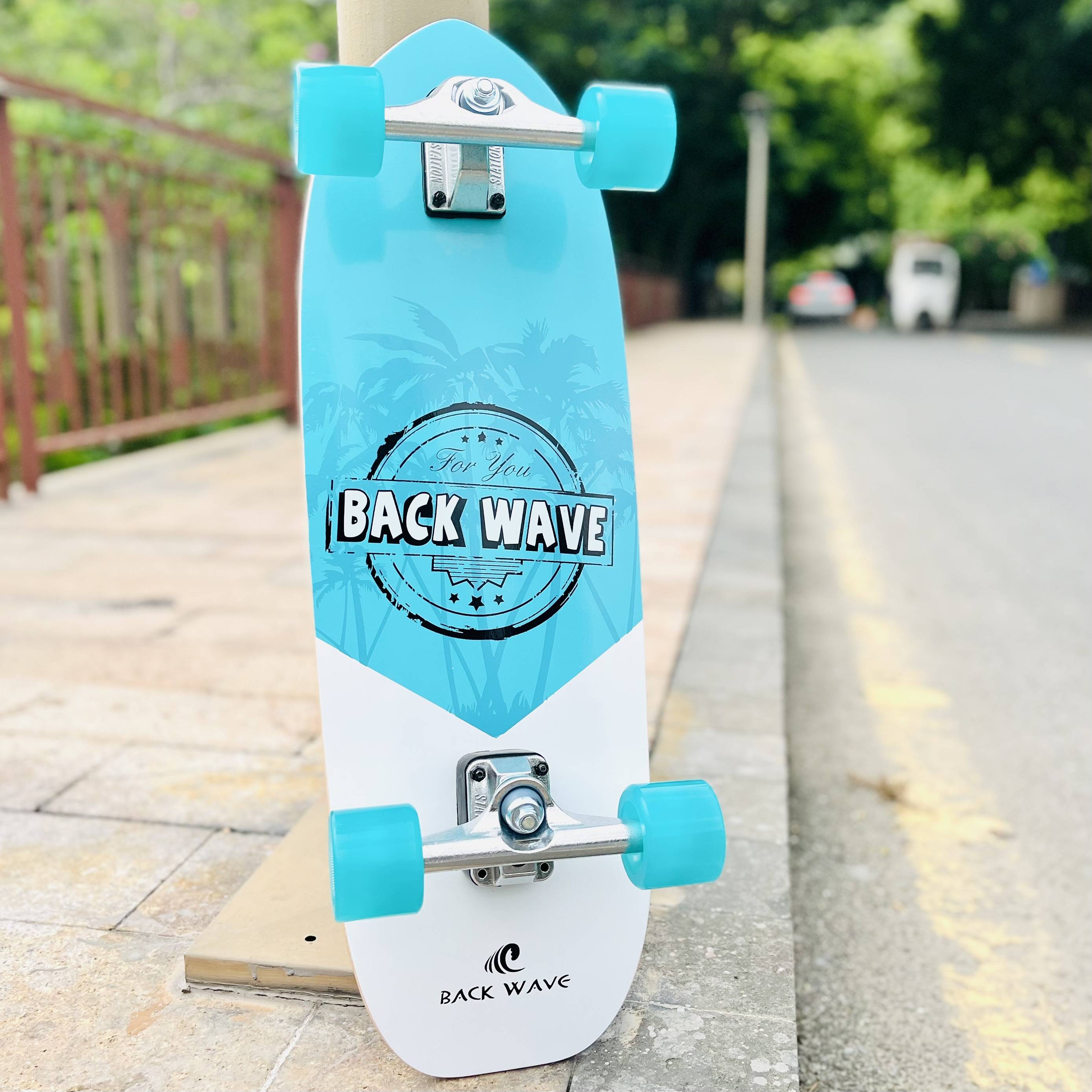 Backwave 27 ~ 29 -inch children, youth land surfboards | Super soft PU, easy to sway board