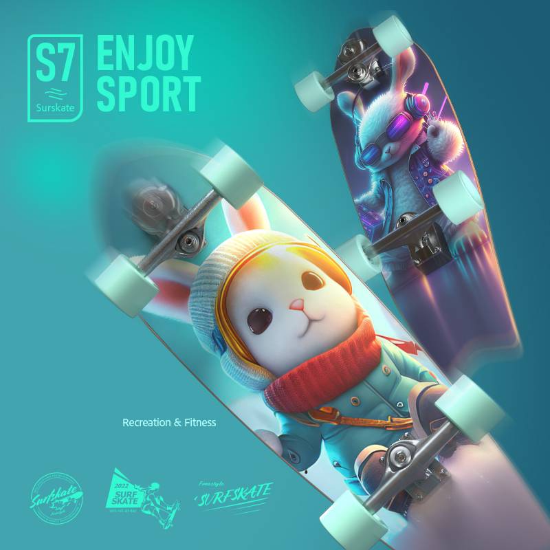 Pinjian Land Surfing Board Skateboard Skills Professional Skills Ski Practice Board Adult Children's Free Passing