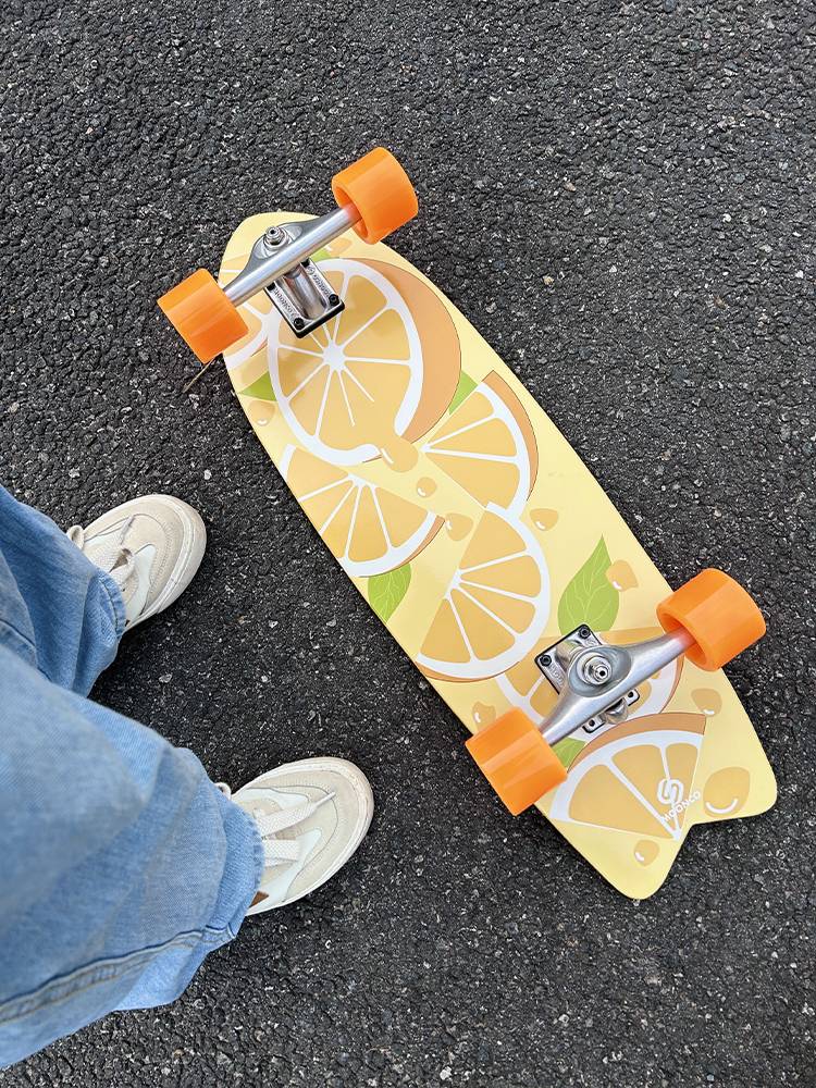 Moonco land surf panel skateboards adult children and female beginners, surfing the street Muku professional road punching board