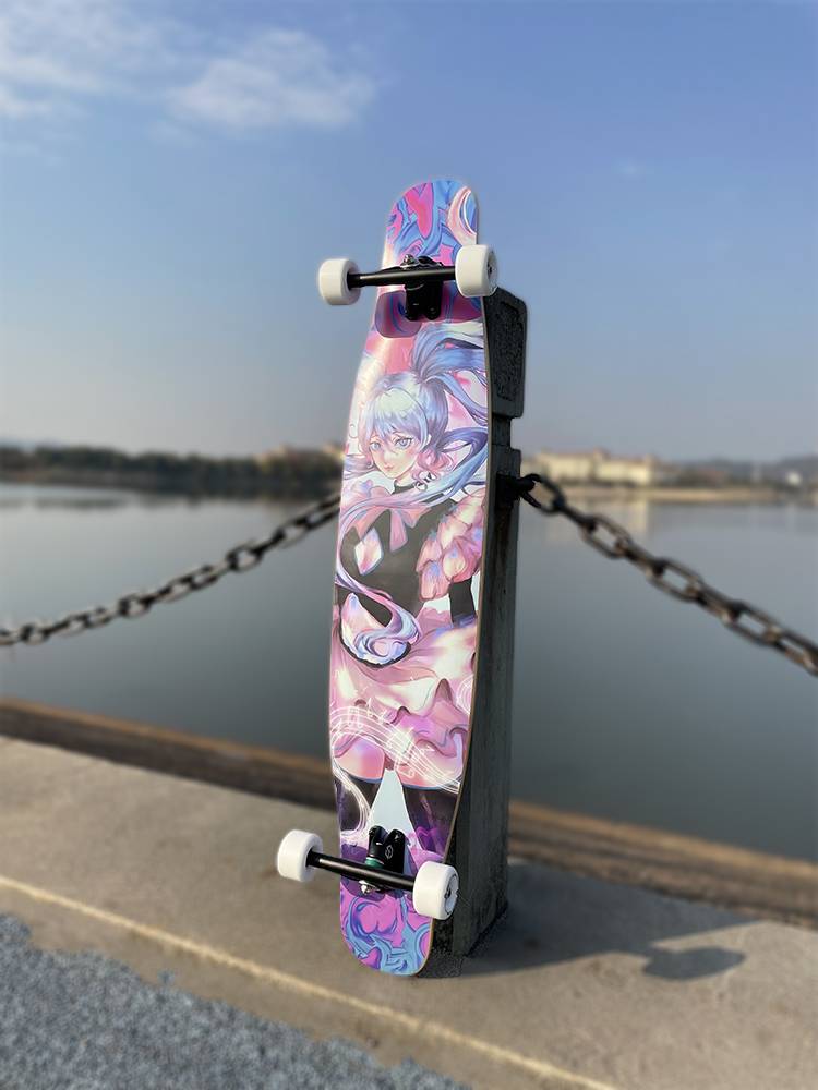 Tree poison long board jade waist slave professional board danceboard skateboard flat flower male girl junior junior adult children brushing street mobility