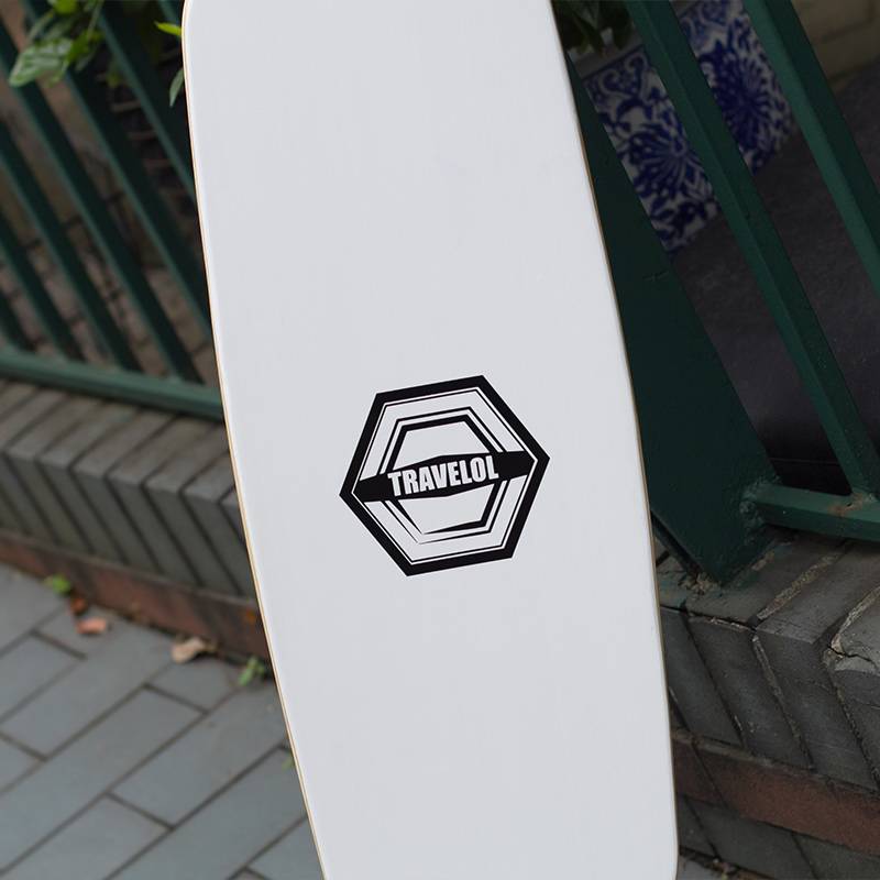 Travelol long board Hong Kong skateboarding adult male and girls dancing flat film brush street beginner skateboarding