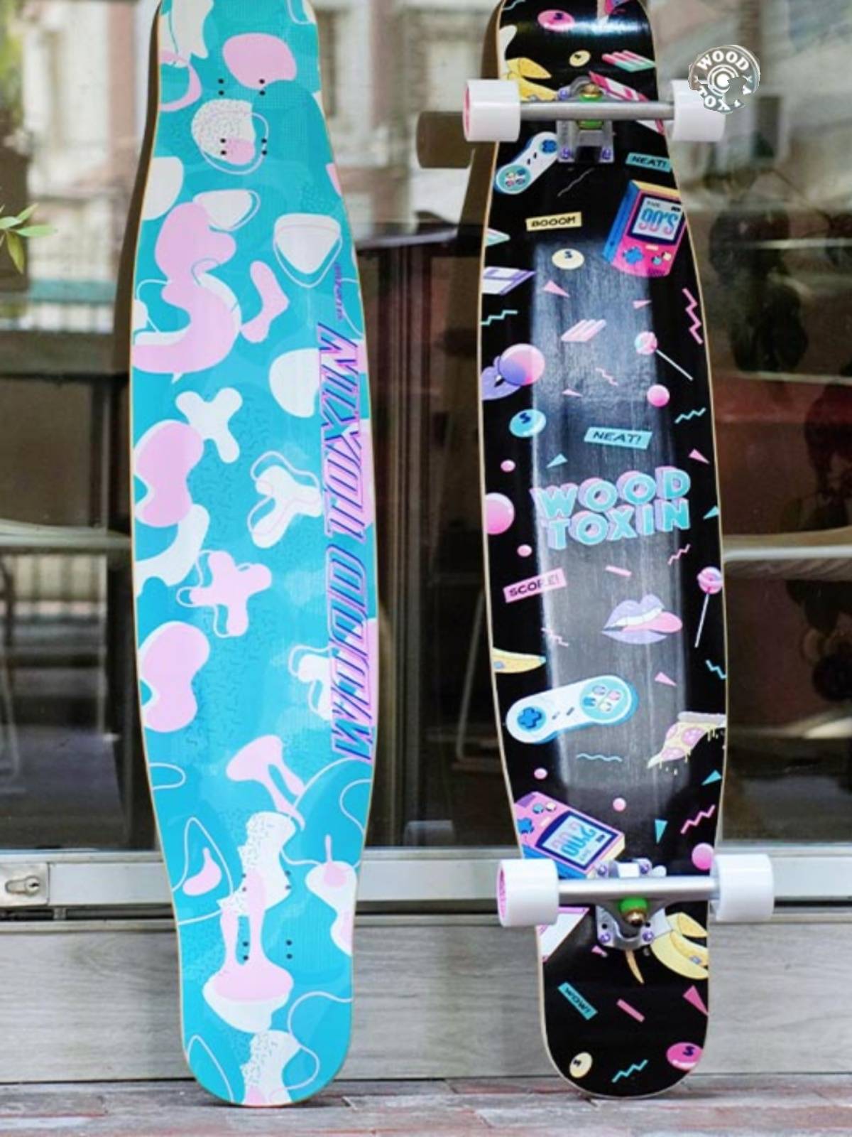 Wooden poison new ghost horse series long board suite professional board material children's and female primary school entry