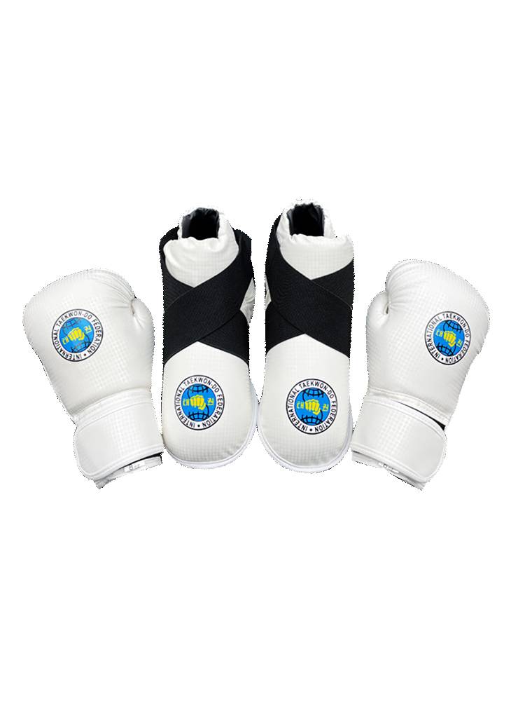 New ITF Taekwondo Protective Children's Training Competition Special Fisting Sanba Set Eight Set Red Blue