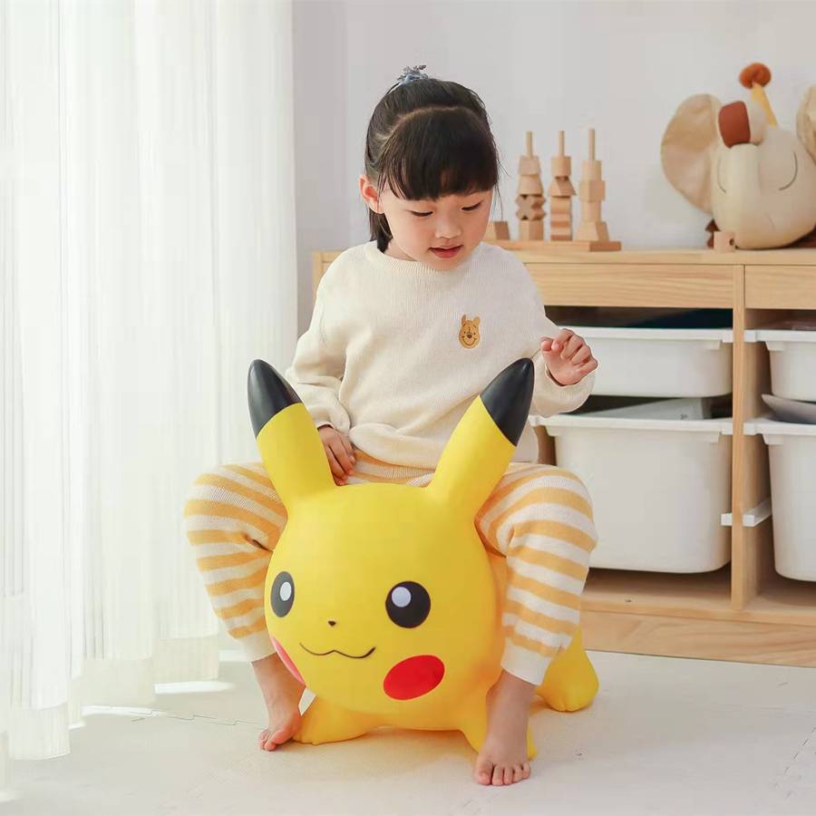 Pokemon Airpikachu Japan Limited Pikachu Baby Jumping Horse Net Red Home Sandwood Stool