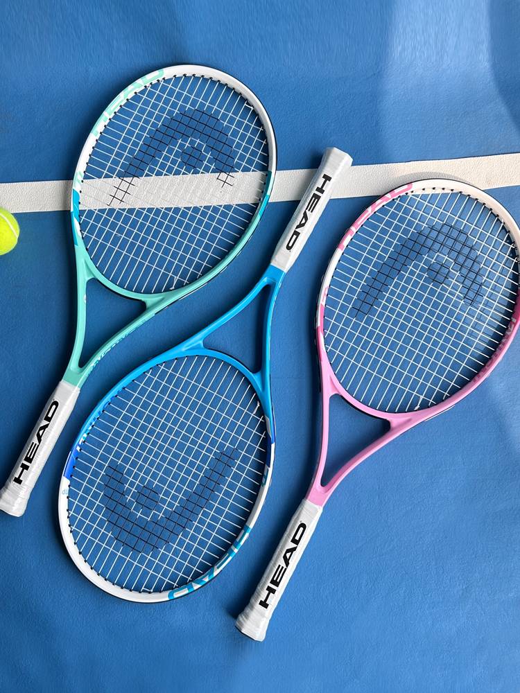 HEAD HED Tennis Tennis racket male and female college beginners novice carbon with carbon with line rebound tennis training set