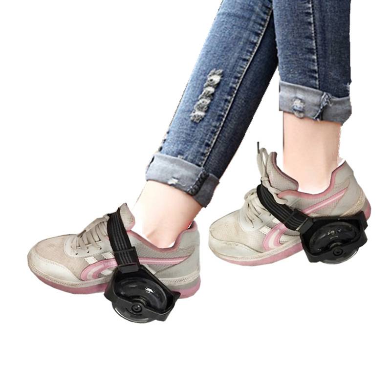 Adult Children Universal Star Wheel PU Hot Wheel Full Flash Wheel Slipper Holding Roller Step Wheel Shoes Slide Wheel