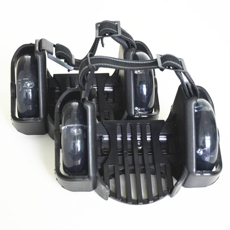 Adult Children Universal Star Wheel PU Hot Wheel Full Flash Wheel Slipper Holding Roller Step Wheel Shoes Slide Wheel