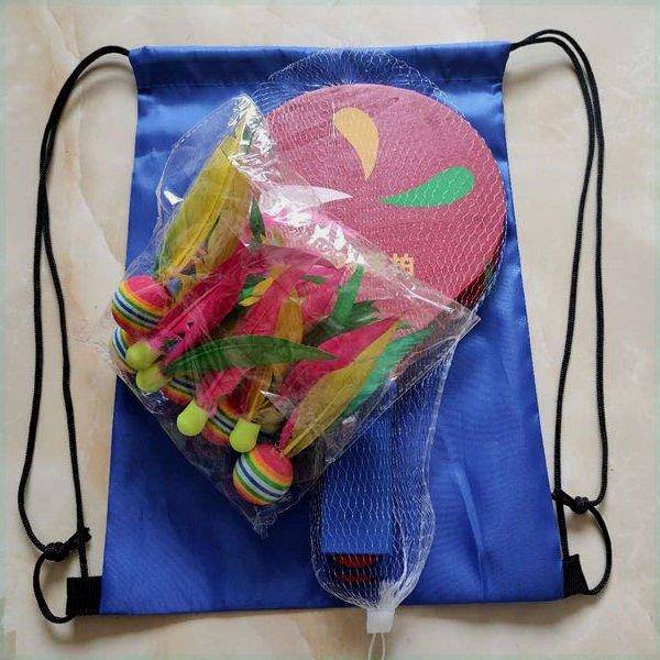 Xinjiang MLN thick board feathers and caddy shooting badminton set Bad ball three hair