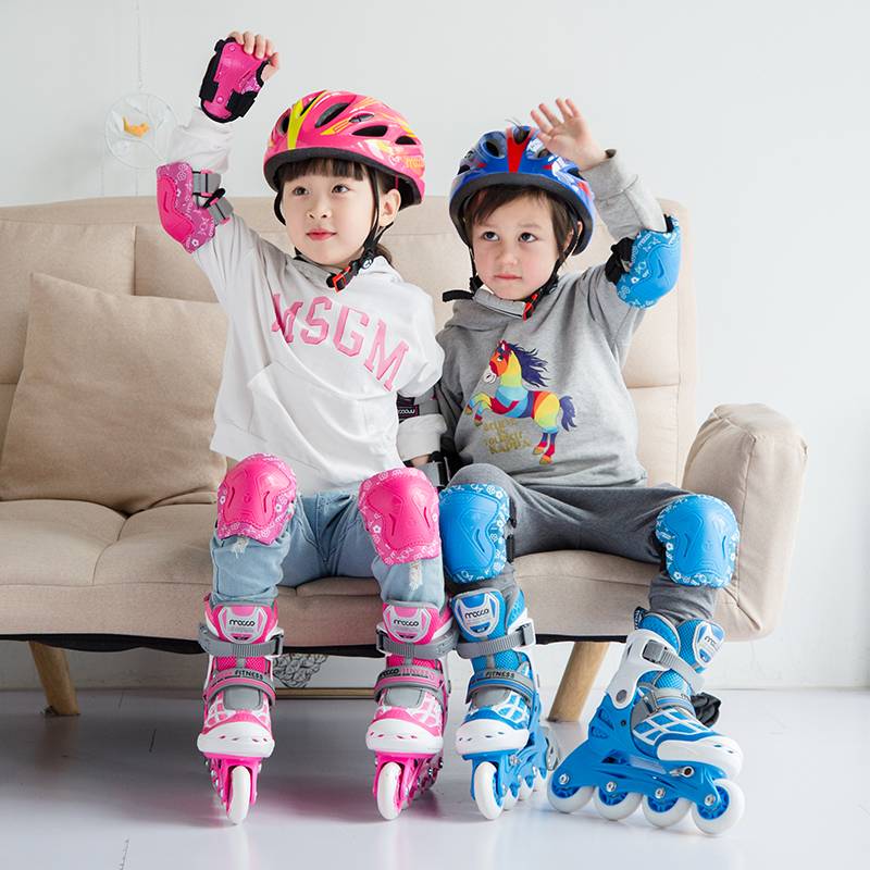 Mi Gao Children's Wheel Skate Protective Skaterine Cars Relief Ice Ice Shoes Balanced Car Thicker Kneel Elbow Care Gloves