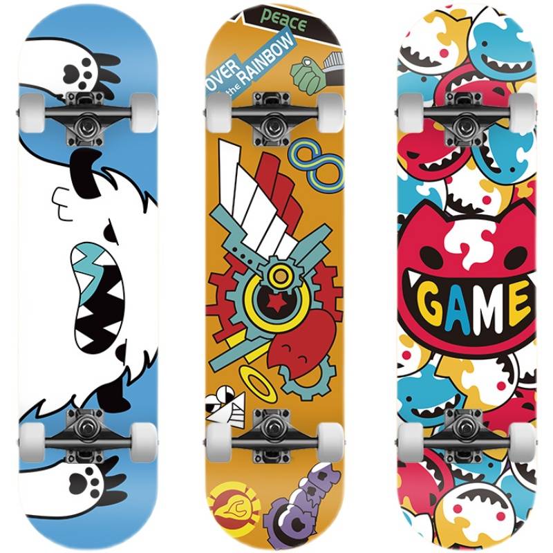 Unlimited skateboard SK8 same models, also COS beginners entry male and female Wang Yibo, the same professional four -wheel skateboard