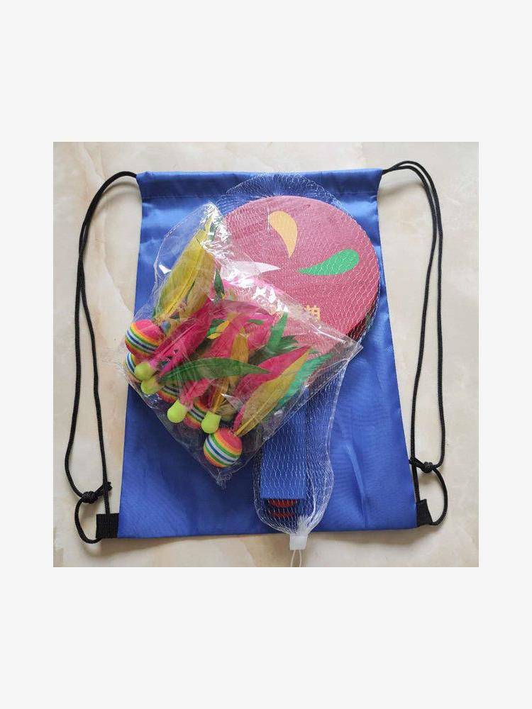Thick board badminton racket board badminton set three -haired ball belt shot puppet ball adult children's indoor tablet table table tennis badminton