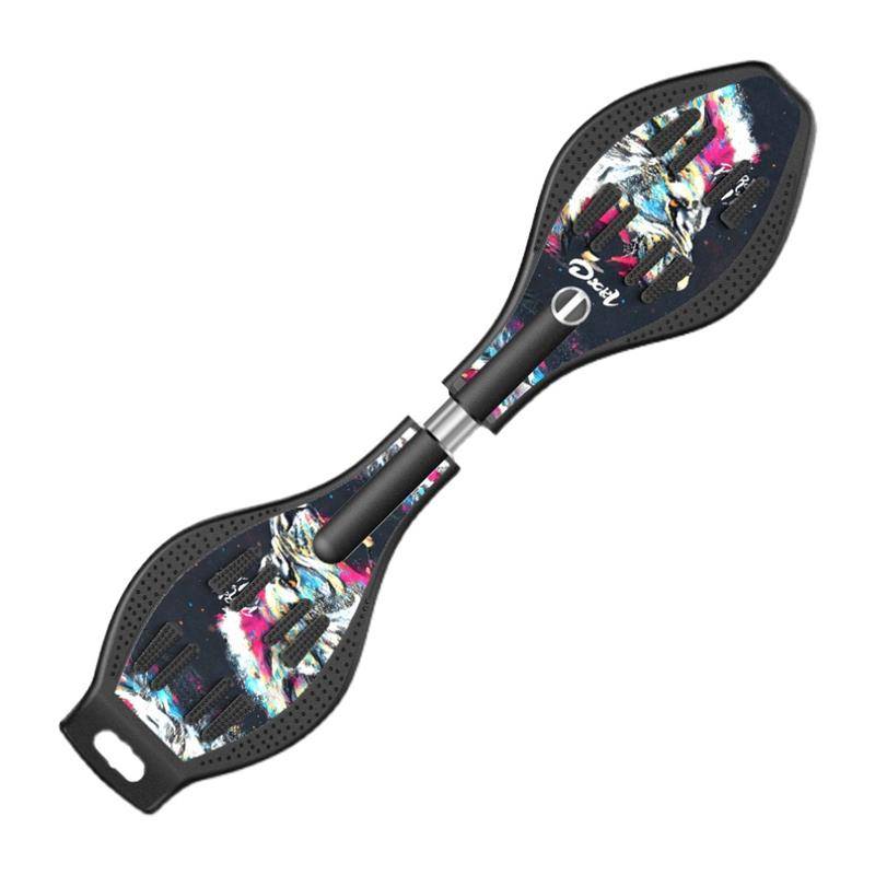 Two rounds of dragon skateboarding snake board tour dragon board beginners professional version of adult children boys female living power board sway