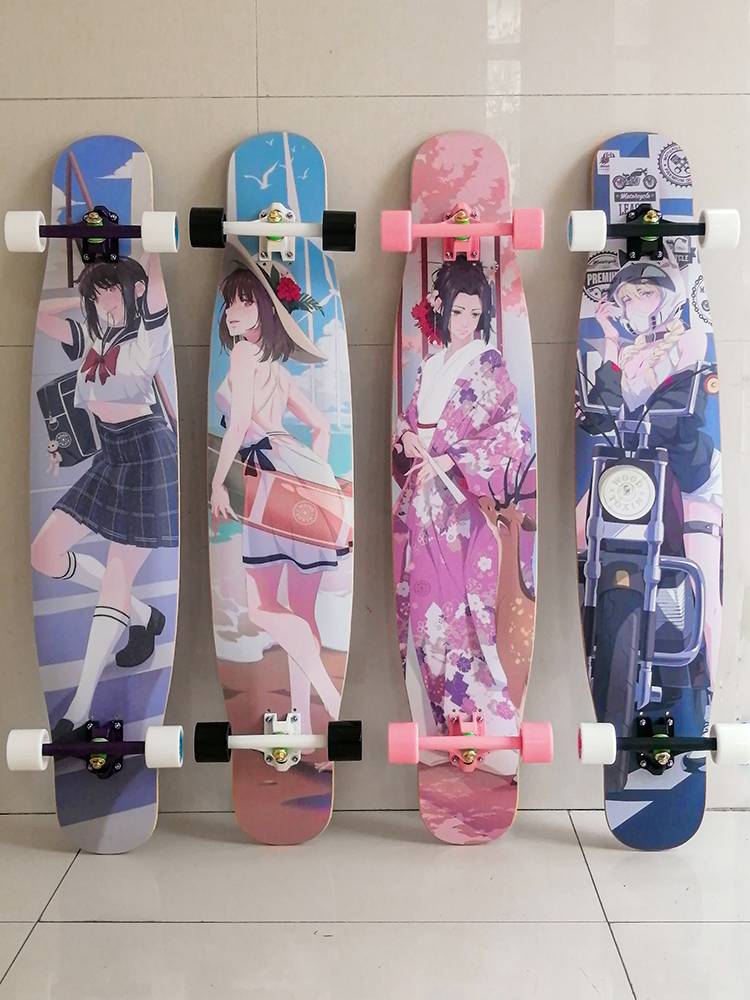 Wooden poison board Athena DIVA DIVA Hoshino Professional Board Girls For beginner Male Male Male Bolf Fiber Plate Flower Skateboard