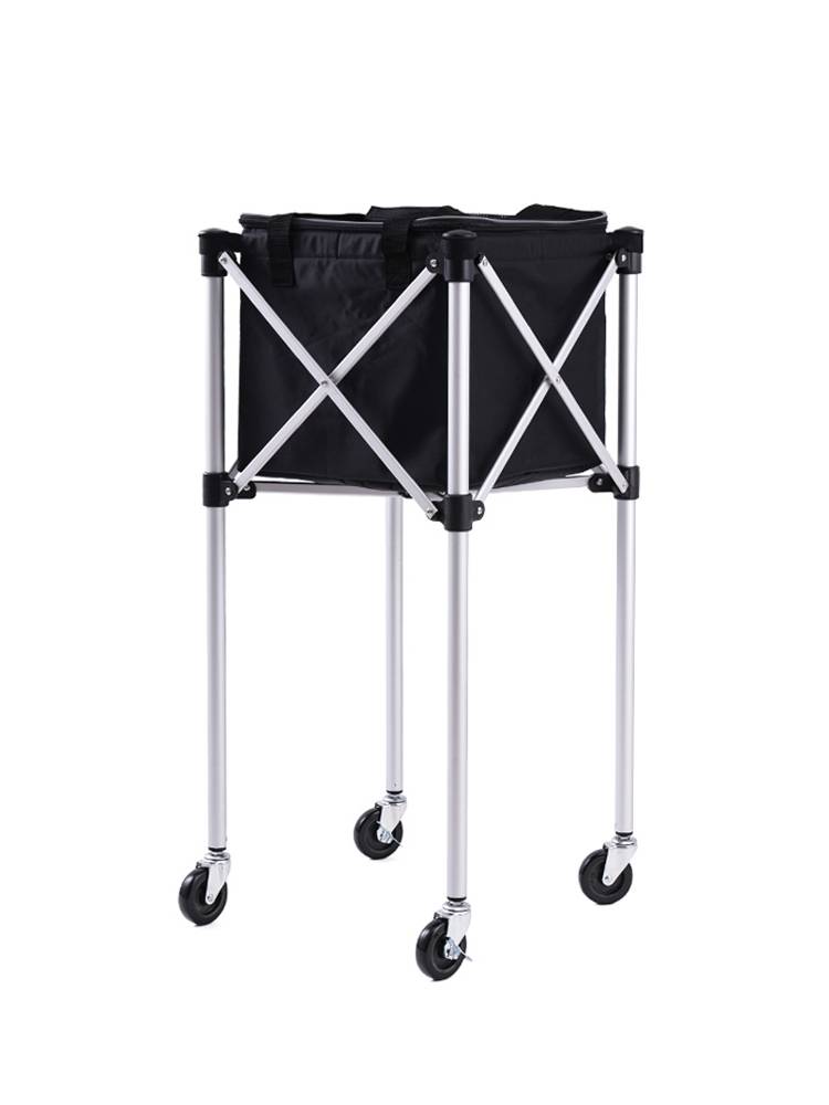 Tennis storage vehicle convenient tennis coach picks up the ball box folding badminton cart, picking up the ball artifact