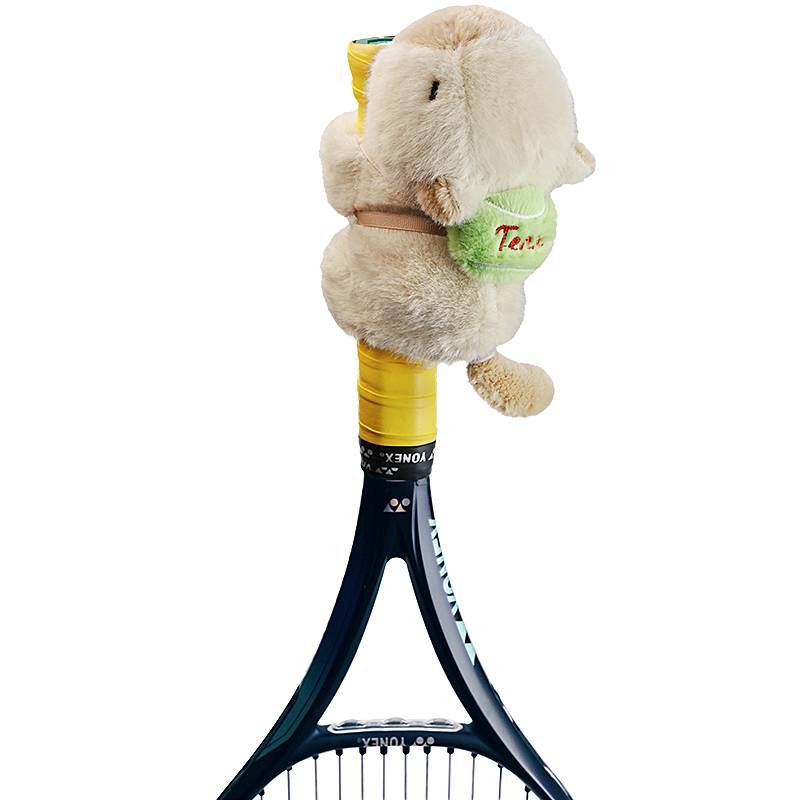 The small tail will turn!Tennis racket badminton racket handle protective set grip cute plush dolphin card Plara