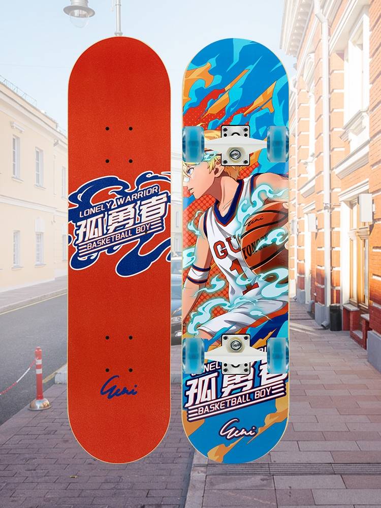 Skateboard beginner Children, boy, girls, 3-6, 12-year-old adult teen four-wheeled double-headed professional scooter