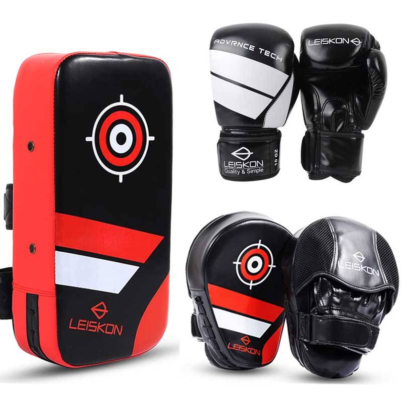 Children's boxing glove professional adult gloves hand -target foot target Sanda Muay boxing sandbag parental training set