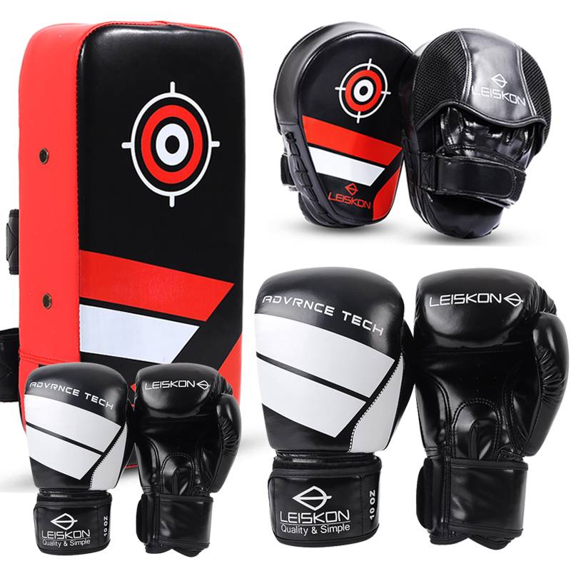 Children's boxing glove professional adult gloves hand -target foot target Sanda Muay boxing sandbag parental training set