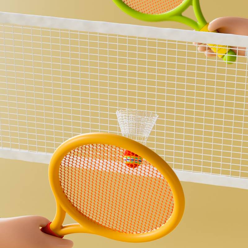 Children's badminton racket suit suspension table tennis trainer toy baby girl parent -child indoor single player