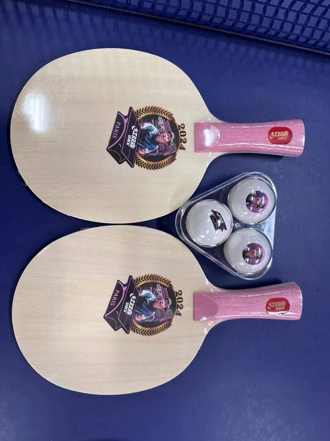 2024 Red Double Happiness Portrait Memorial Ball Table Tennis racket commemorative bottom board Wang Chuqin Sun Yingsha Malong Chen Meng Same