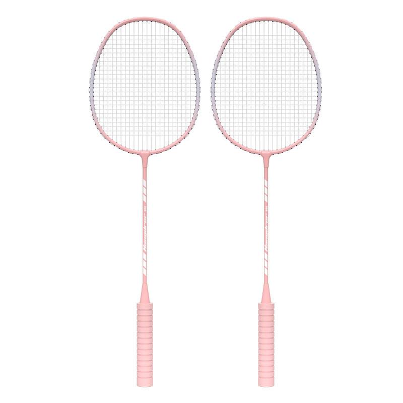 Badminton racket double -racket set adult resistant high elastic high -value foam foam handle badminton racket