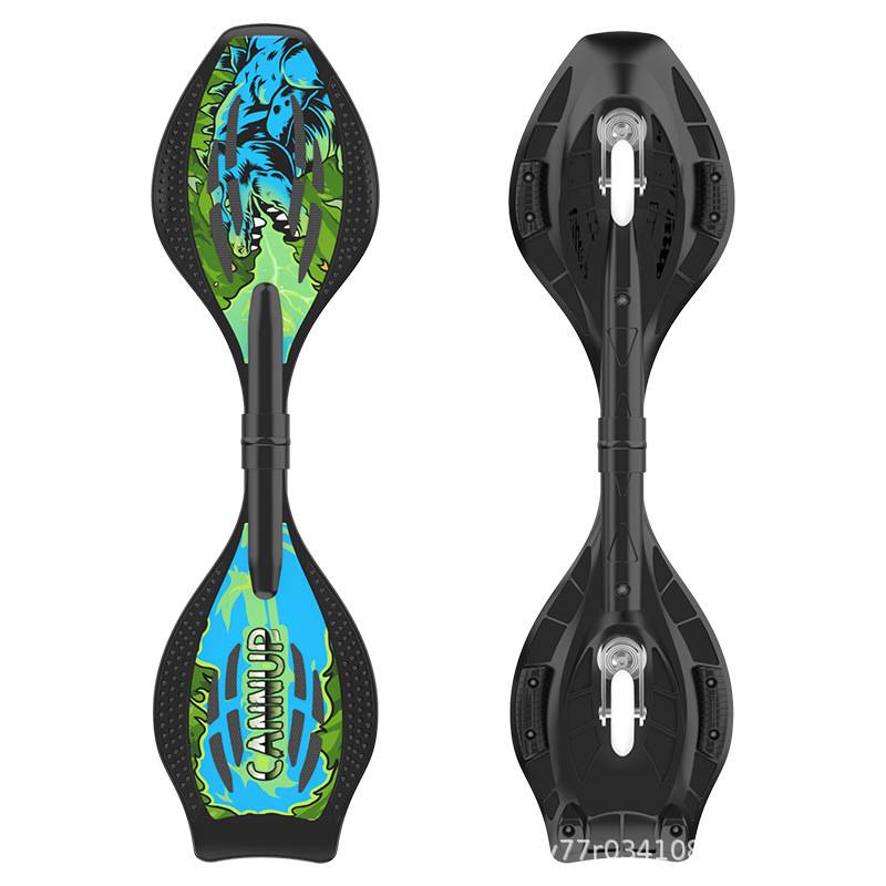 QUICK-HAIRED CHILDREN'S SNAKEBOARD, TWO-WHEEL-SLIDING TWO-ONE-ONE-U-2-YEAR-OLD