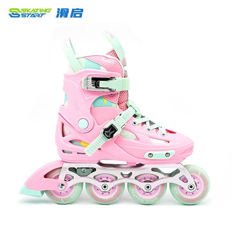 Broken code processing major brands of children's wheel skate shoe lock wheel skate school junior skate shoes professional fancy shoes