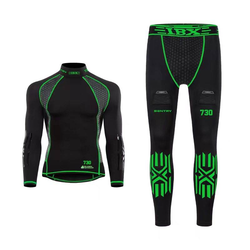IBX children's youth ice hockey -dried dry jacket Speed dry pants set sweat absorption with crotch and round collar high -collar skiing