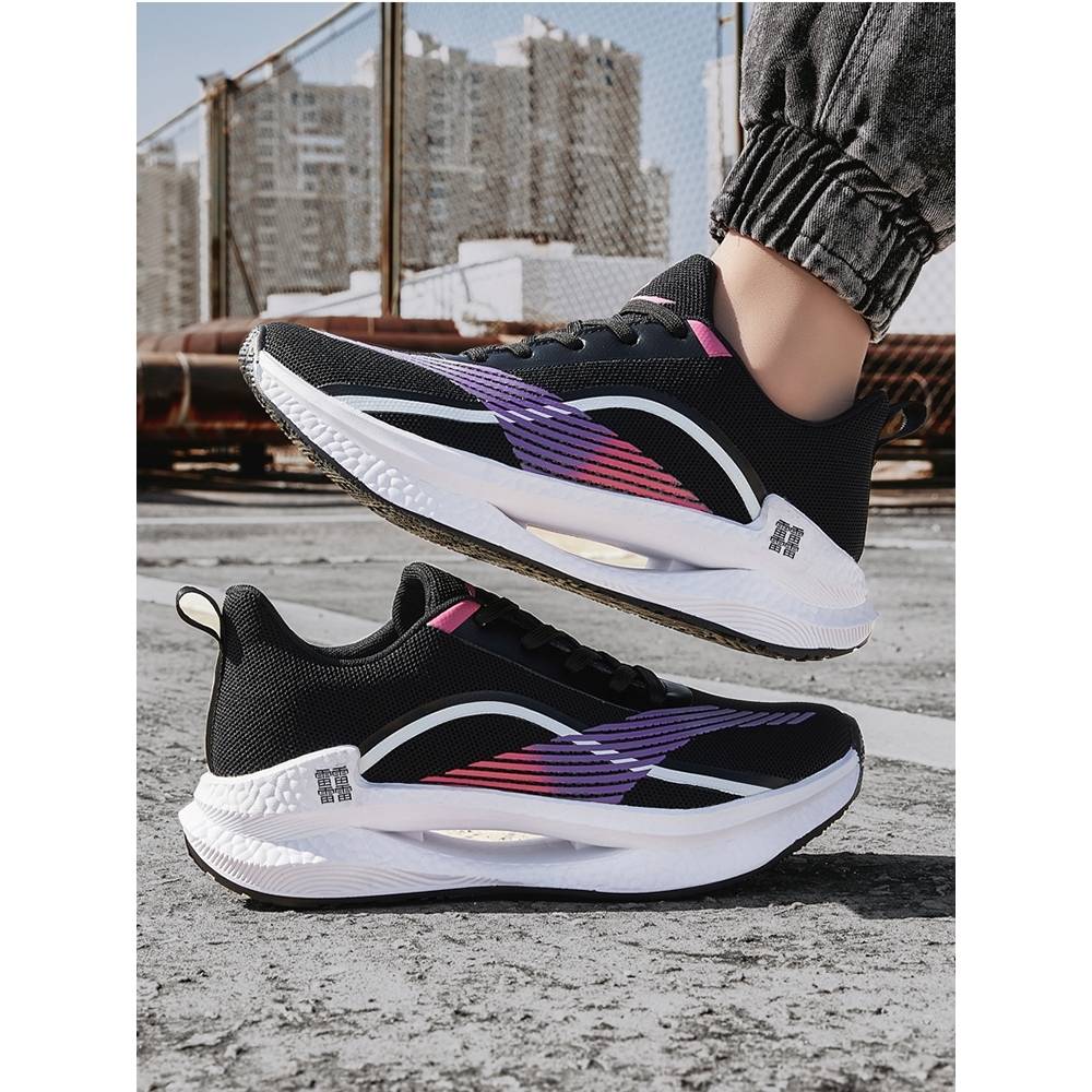 Li Ningzheng's brand of running shoes men's ultra -light shock -absorbing student sports raw running shoes 2024 summer new green
