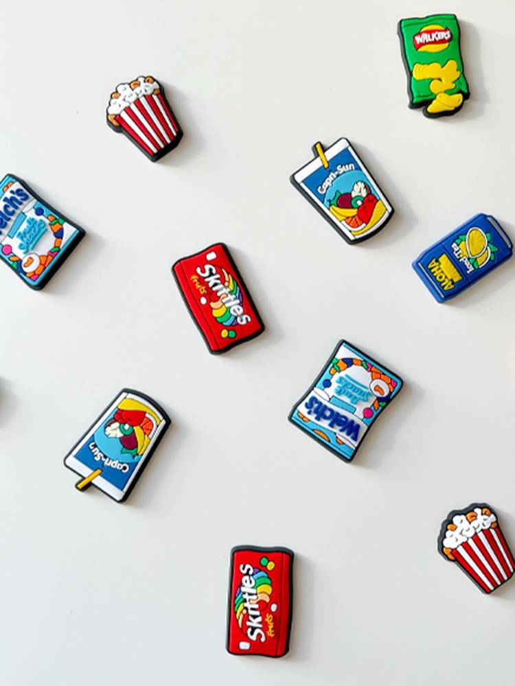 [Imported from South Korea] Super cute snack tennis racket shock absorbers cartoon button