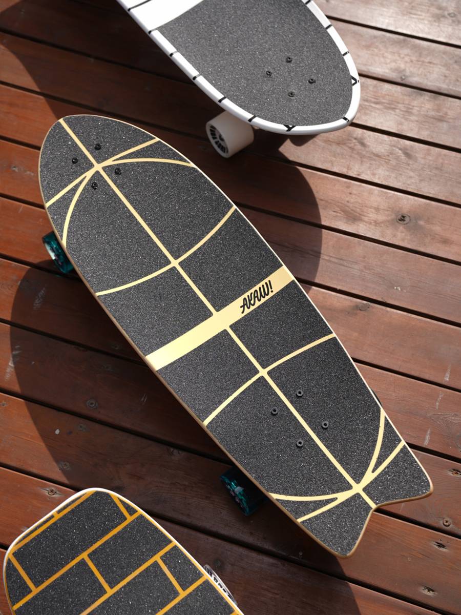 In Spain, the import of AKAW land surfboards for adult male and female road boards is slide ground-scrambled silos