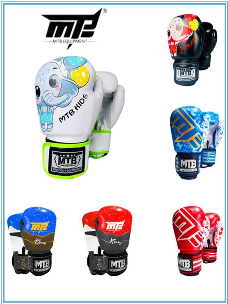 Children's boxing gloves MTB fighting Muay Thai boxing scattered men and women, children, and children for beginner training professional cartoon gloves new